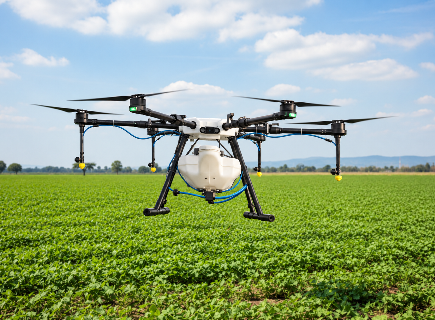 Drone-captured aerial crop imagery